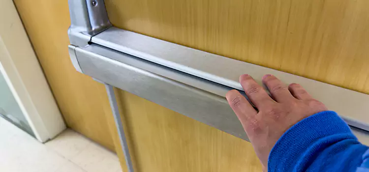 Installing a Push Bar on a Door Elk Grove